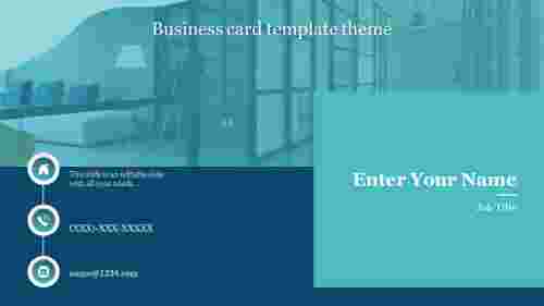 Business card template theme